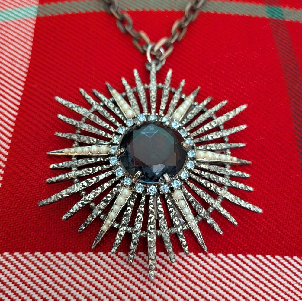 Arthur Pepper (ART) Vintage 1960s Brutalist Style Starburst Necklace